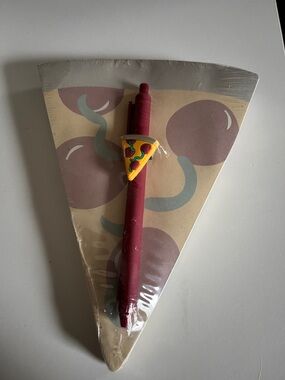 Room Essentials Pizza Slice Notebook with Pen